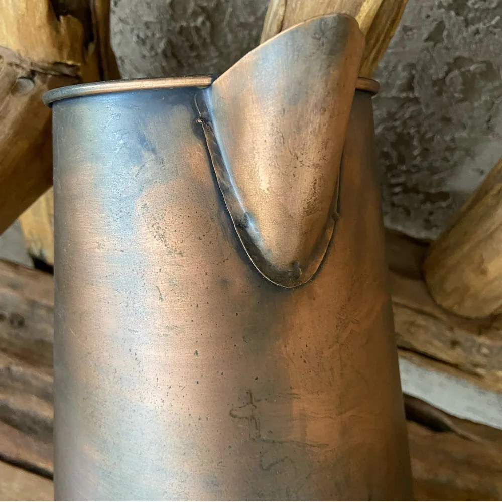Brass Pitcher or Vase, Vintage Copper Look